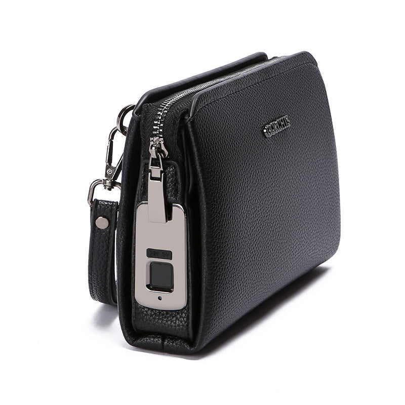 Attractive Men's Fingerprint Large Capacity Business Men's Clutch