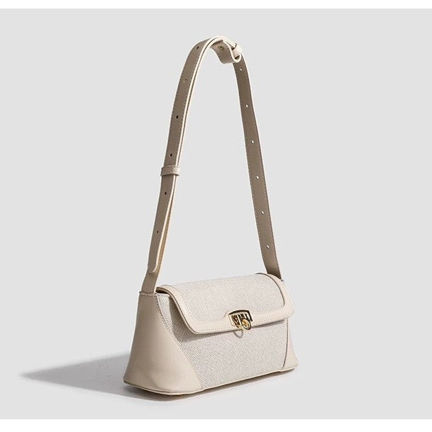 Luxury Fashion French Stitching Elegant Leather Portable Women's Messenger Bag