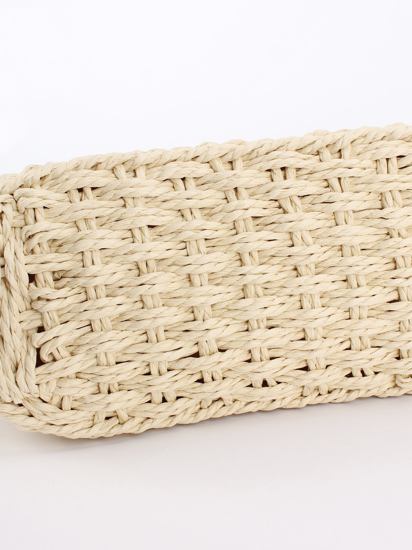 Women's French Hollow Niche Paper String Hand-woven Large Capacity Women's Shoulder Bag