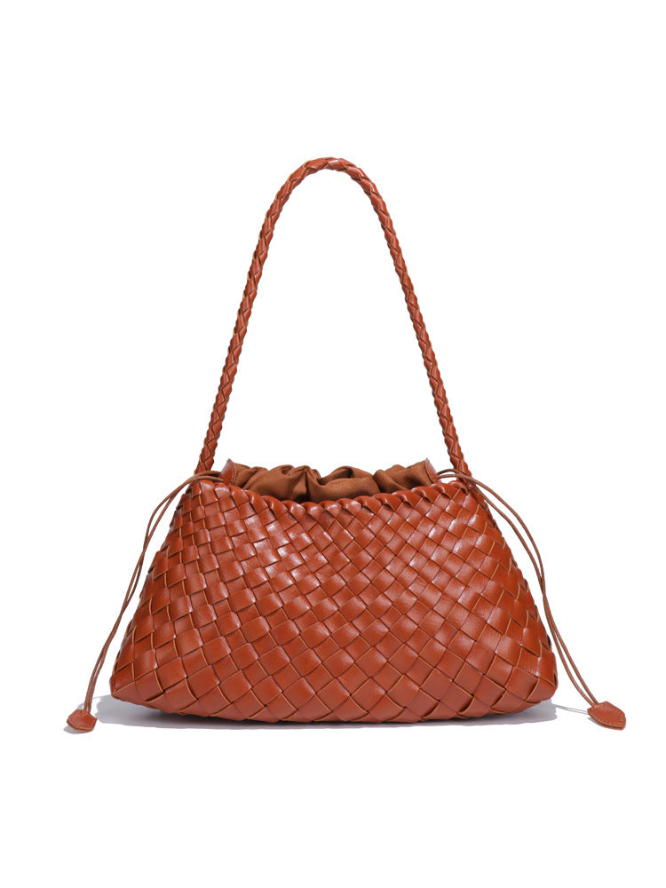 Women's Live Single Fashion Woven Underarm Retro Son Women's Shoulder Bag