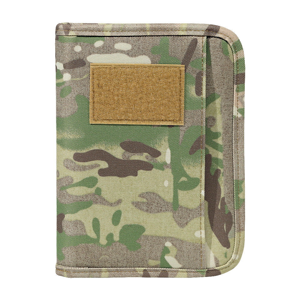 Tactics Portable Notepad Loose-leaf Removable Notebook Protective Outdoor Camouflage, Military Fan Bag