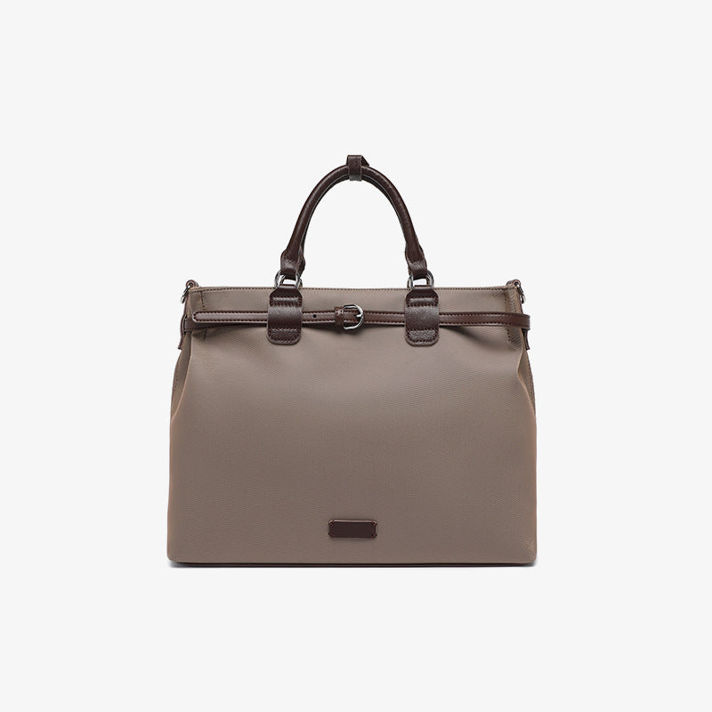 Women's Oxford Cloth Genuine Leather Commuter Minority Women's Messenger Bag