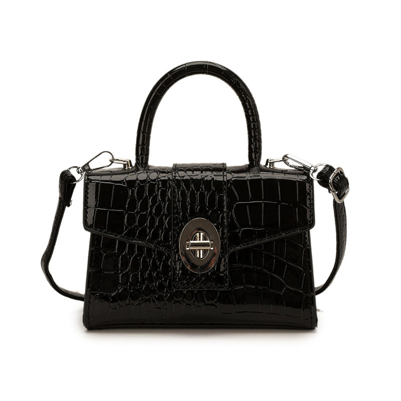 Women's Niche Advanced Texture Portable Crocodile Pattern Small Square Bag