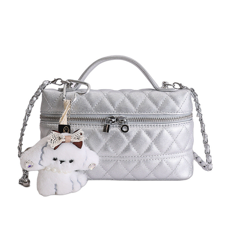 Women's Design Simple Elegant Diamond High-grade Small Square Bag