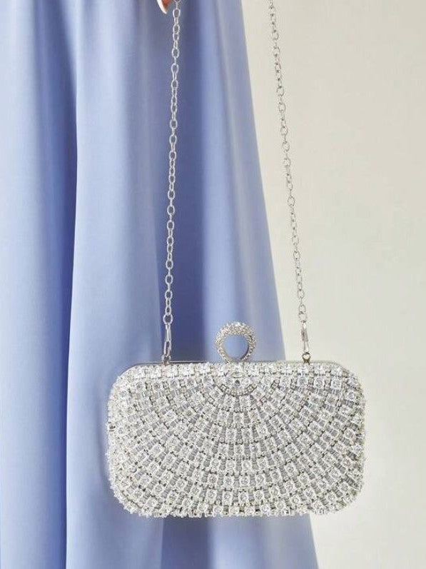 Rhinestone Dinner Clutch Glitter Party Wedding Women's Handbag