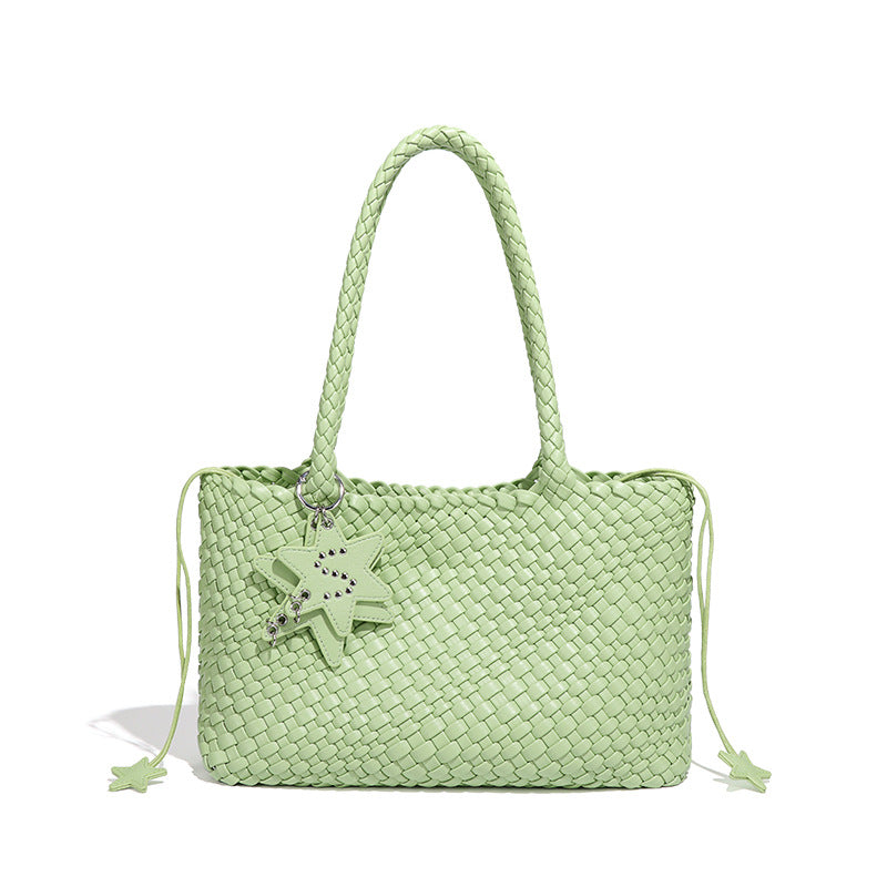 Unique Woven High-grade Fashionable Drawstring Shopping Tote Bag