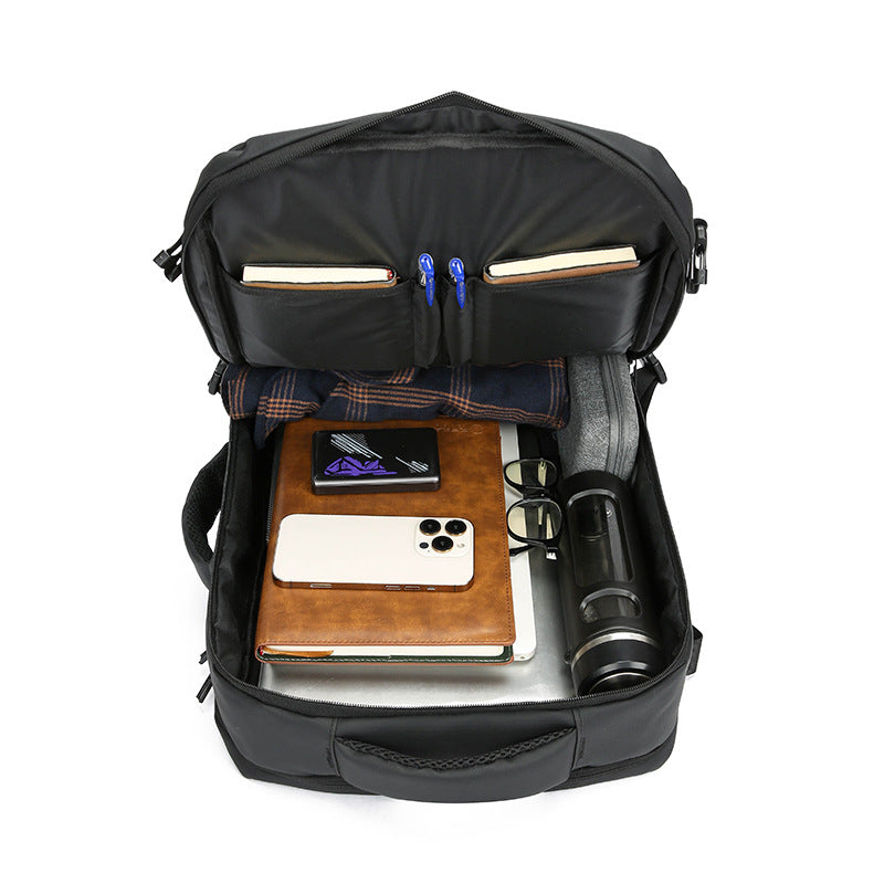 Men's Double Back Large Capacity Simple Commute Backpacks