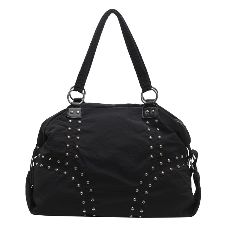 Autumn Popular Soft Cloth Studded Fashion Large Capacity Totes Leisure Bags