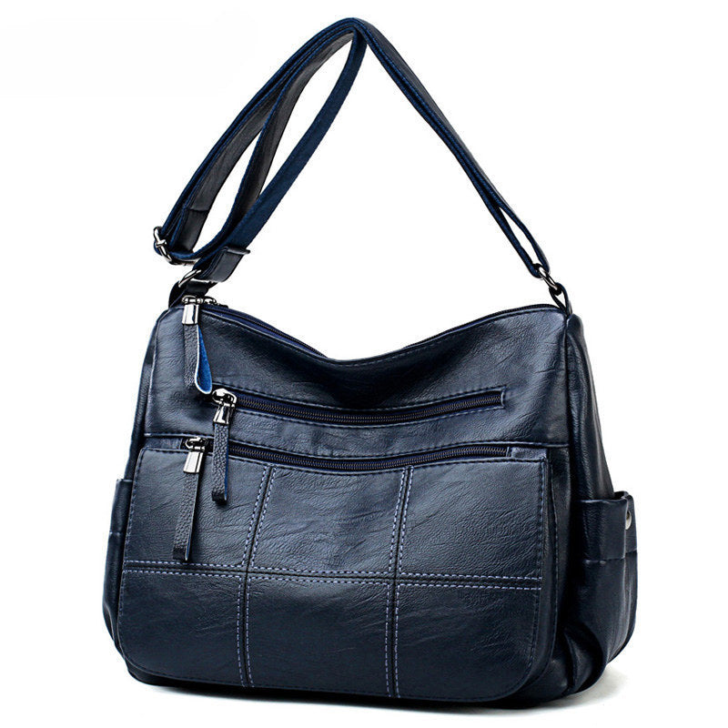 Women's Solid Color Simple Mom Large Capacity Women's Messenger Bag
