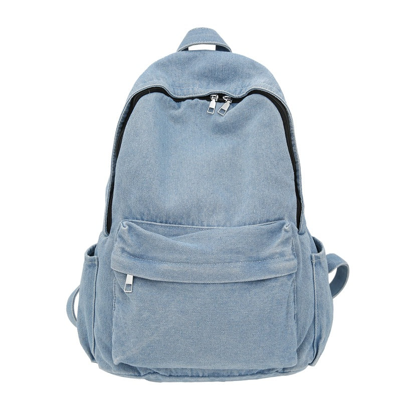 Men's Denim Simple Retro Class Han Camp Backpacks