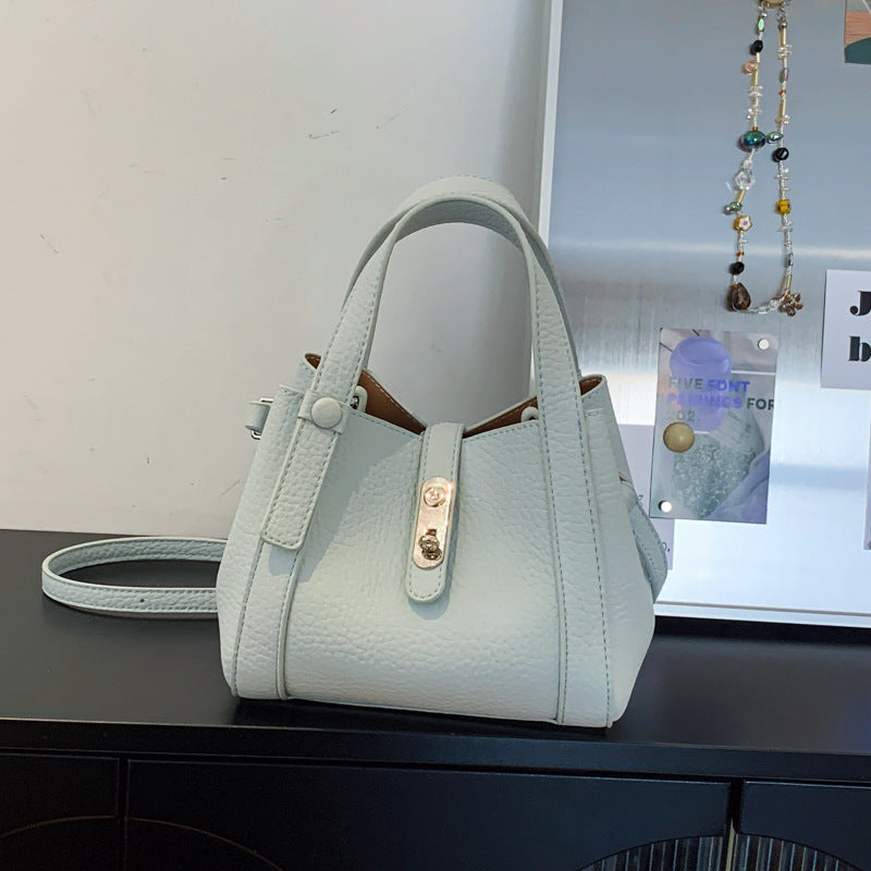 Fashion Large Capacity Litchi Pattern Underarm Bags