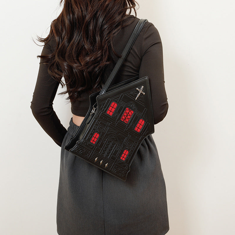 Women's Dark Goth House Style Niche Shaped Women's Shoulder Bag