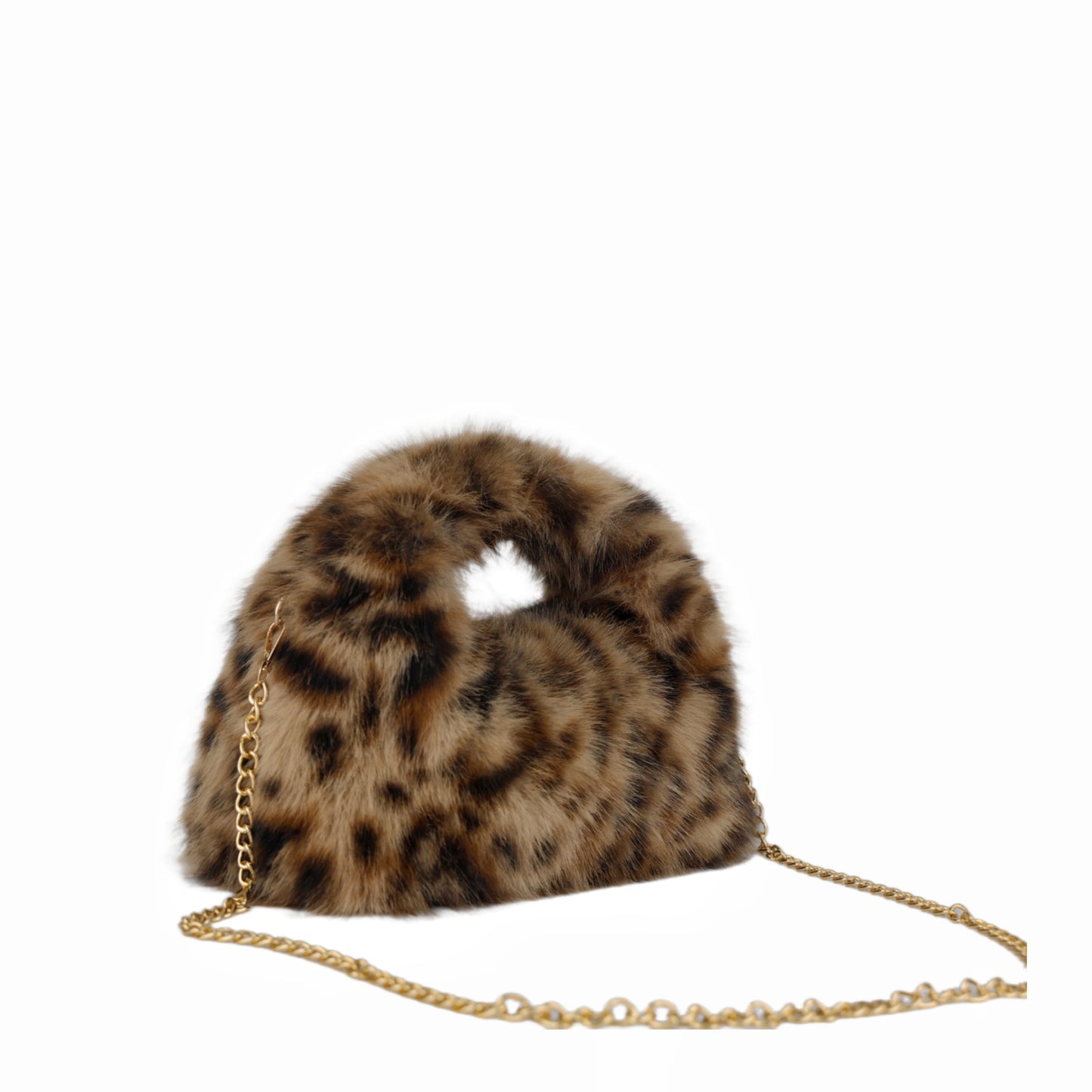 Korean Style Plush Imitation Fox Fur Large Women's Clutch