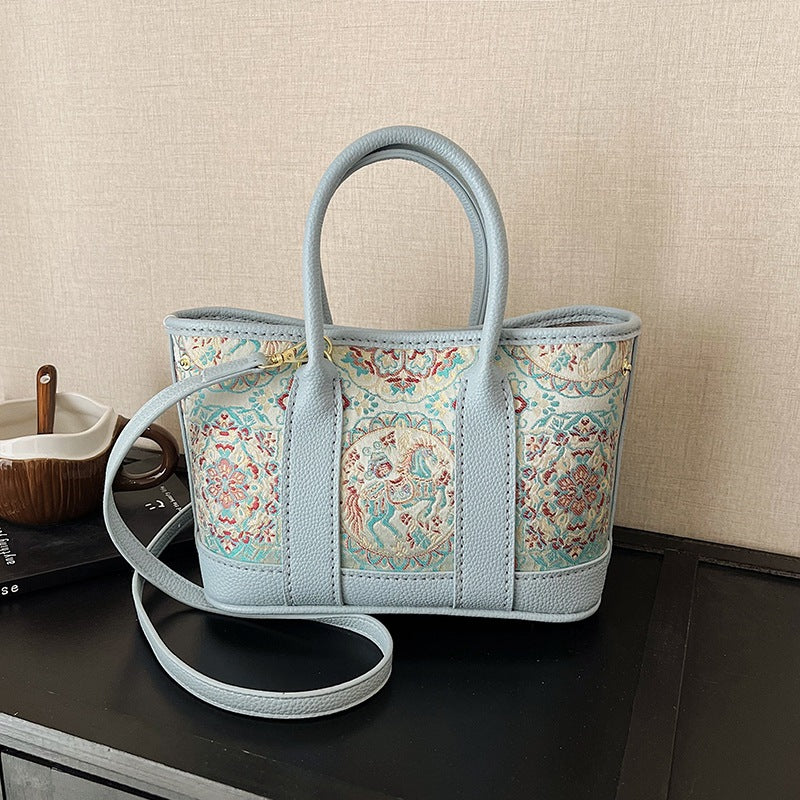 Style Self-made Cloth Handmade Material Homemade Tote Bag