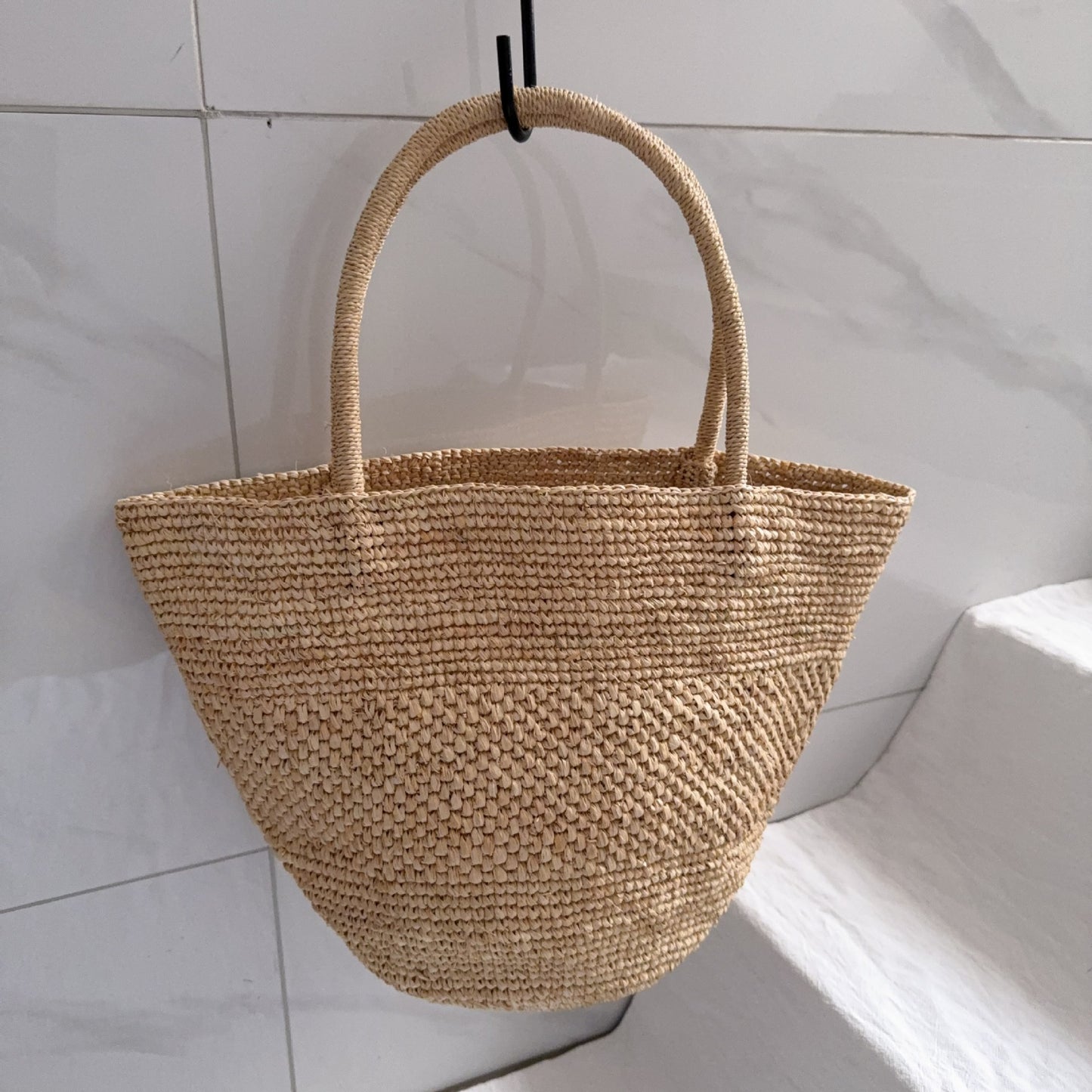 Women's Raffia Hand Crocheting Straw French Vacation Women's Shoulder Bag