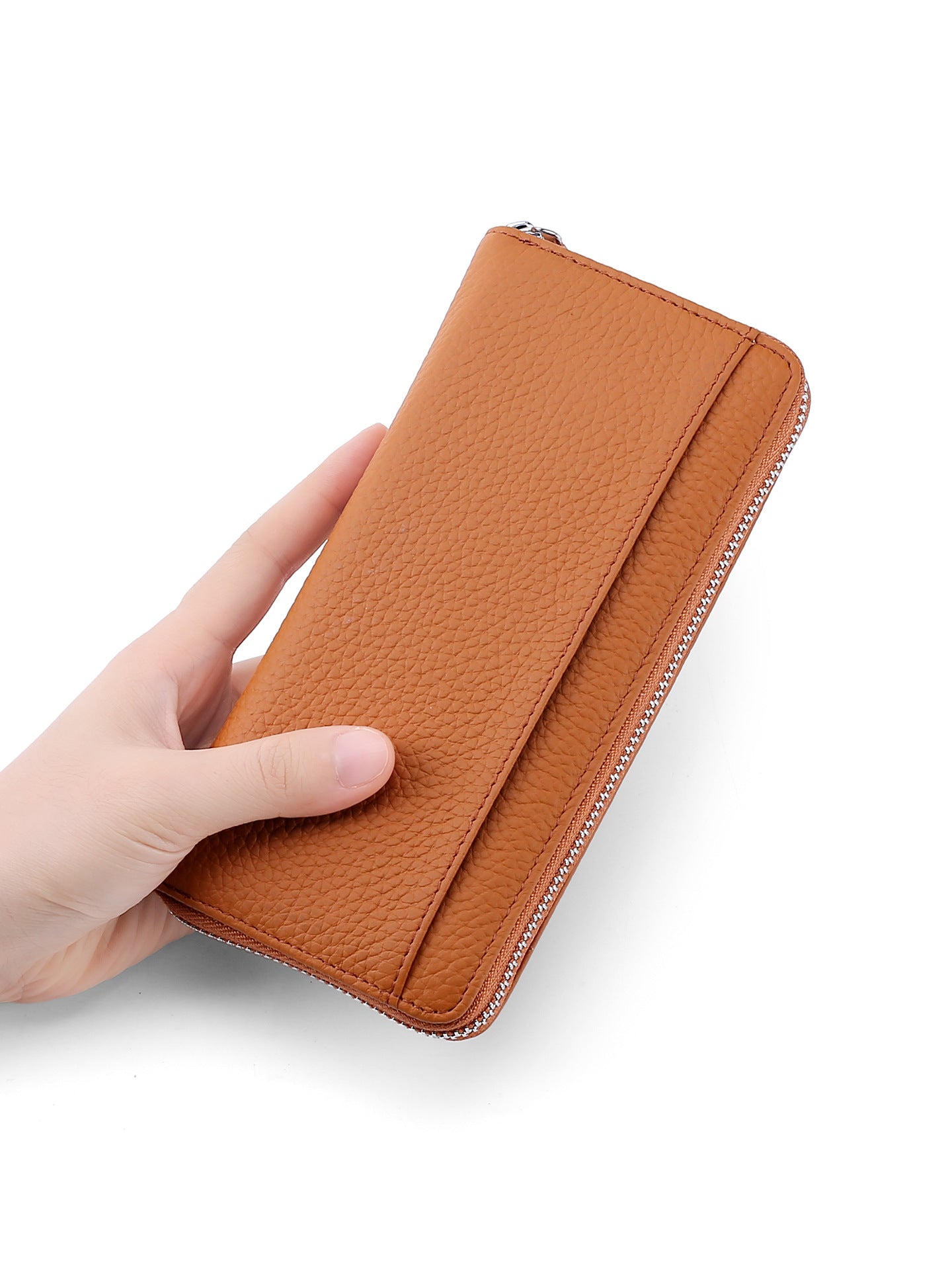 Women's & Men's Long Genuine Leather Clutch Large Capacity Men's Wallet