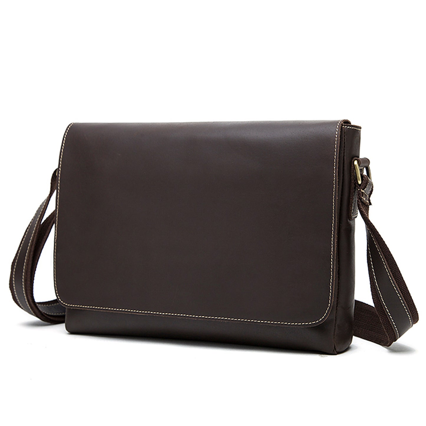 Men's Leather Fashion Crazy Horse First Layer Cowhide Men's Shoulder Bag