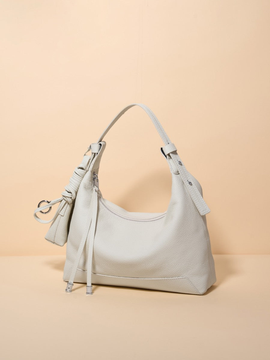Women's First Layer Leather Large Capacity Mummy Dumpling Fashion Simple Women's Shoulder Bag
