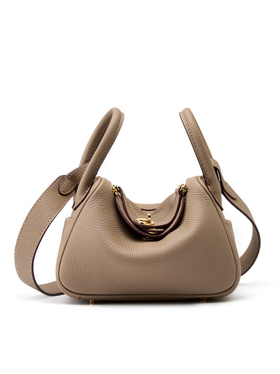 Women's First Layer Cowhide Fashionable Commuter Portable Bags