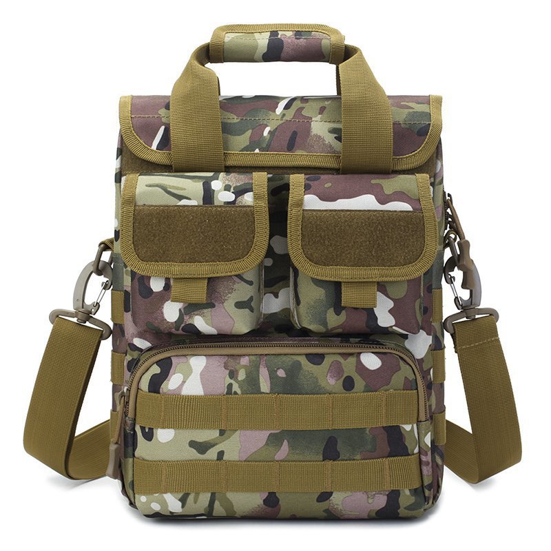 Men's Nylon Camouflage Tactics Hiking Camping Kit Tooling Large Men's Shoulder Bag
