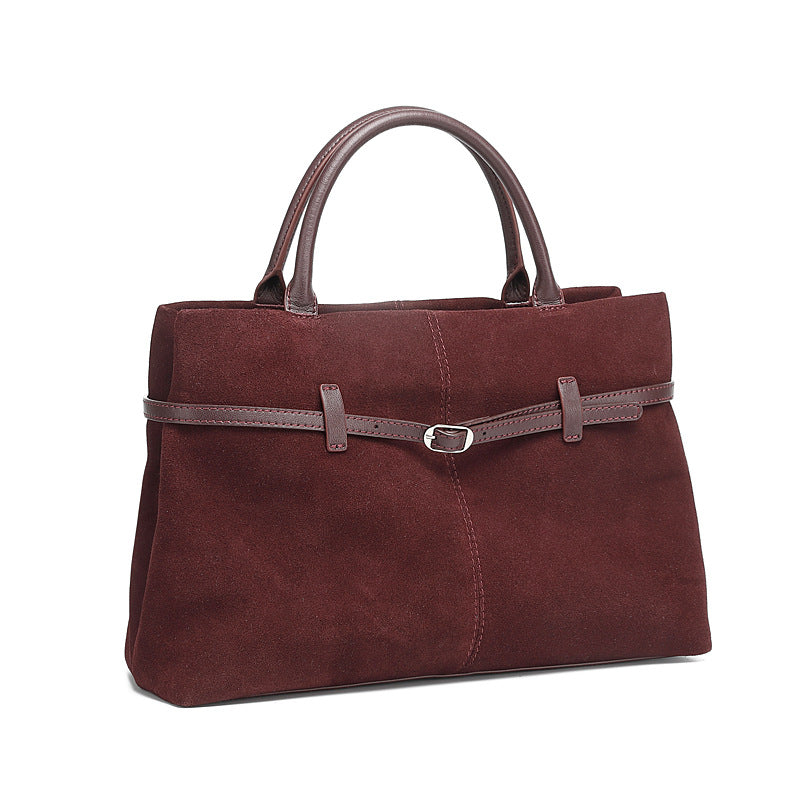 Women's Large Suede Matte Leather Capacity Loose Women's Messenger Bag