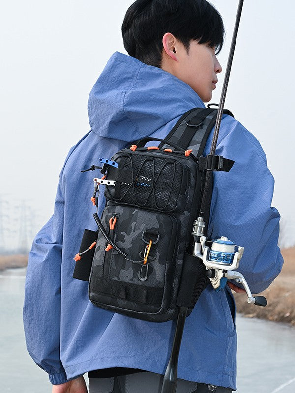 Women's & Men's Multifunctional Lure Water Repellent Fishing Mountain Climbing Men's Chest Bag