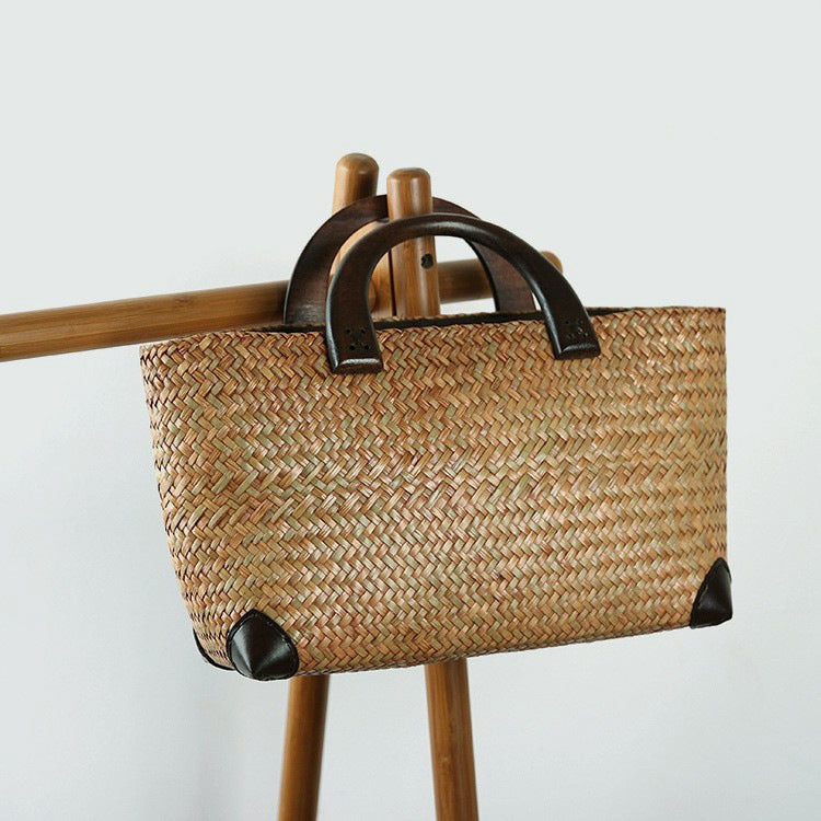 Women's Thailand Straw Handmade Retro Hand-woven Fashion Artistic Women's Handbag