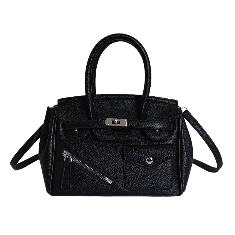 Kelly Retro Easy Matching Fashion Color Contrast Large Capacity Women's Messenger Bag