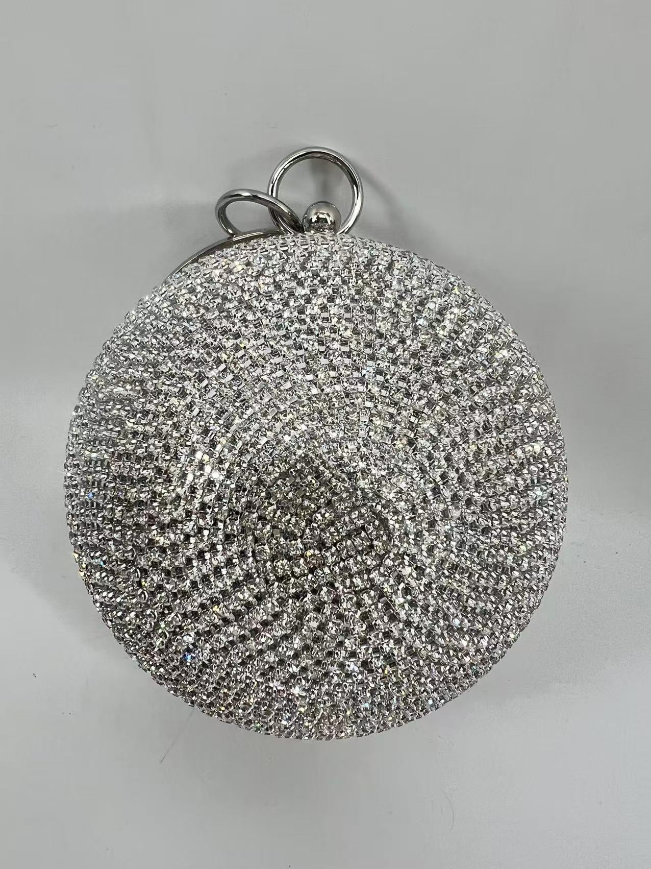 Diamond Banquet Clutch All Match Dress Fashion Creative Spherical Handbags