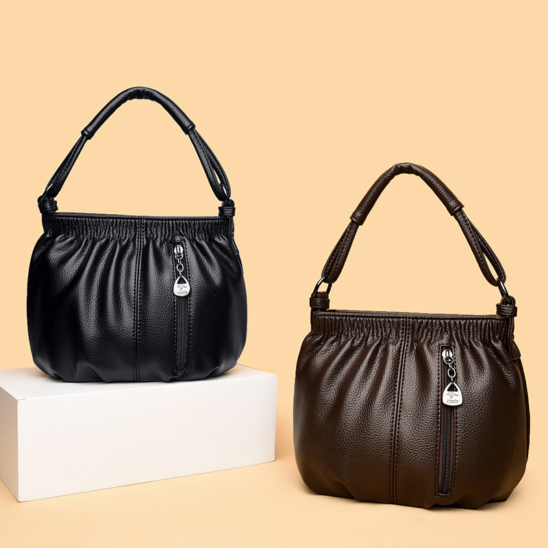 Women's Soft Leather Textured Mother Large Capacity Bags