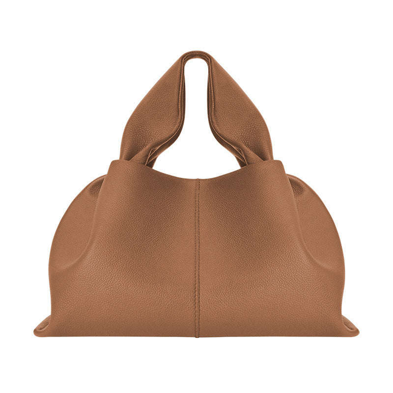 Trendy Elegant Casual Cloud Leather Portable Women's Handbag