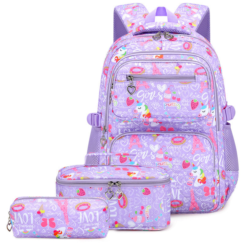 Three Piece Suit Campus Cute Style Backpacks