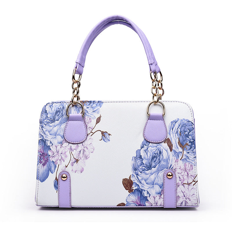 Women's Trendy Printed Shell Fashion Portable Bags