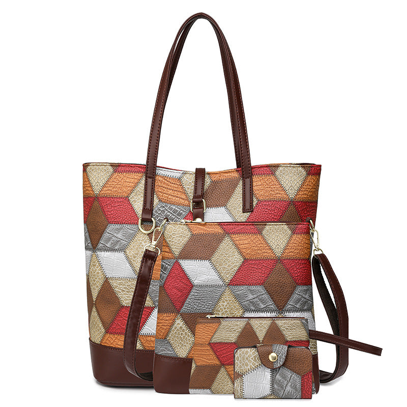 Women's Mother Spring Soft Leather Commuter Big Lock