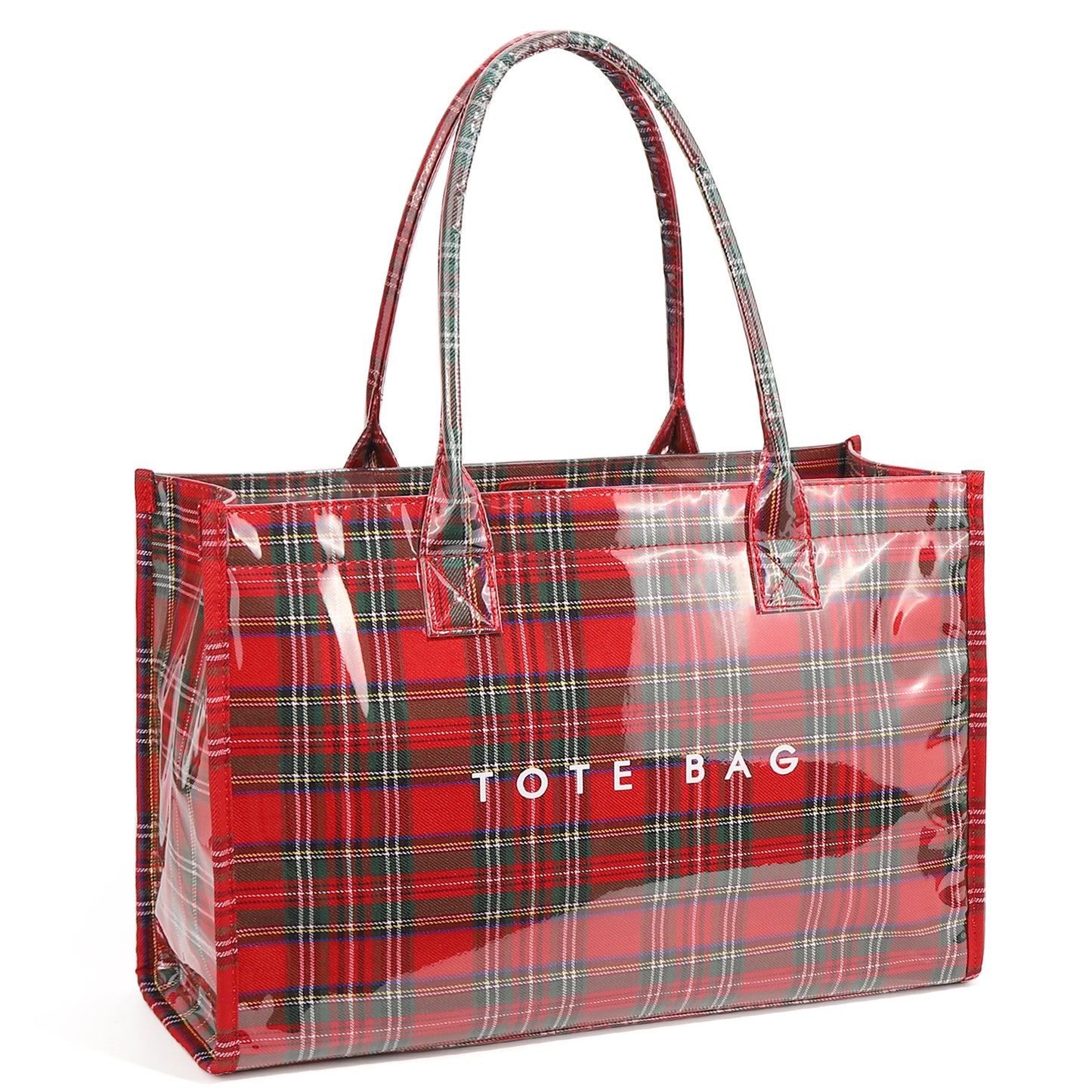 Black Brown Chessboard Large Capacity Double Shoulder Bags