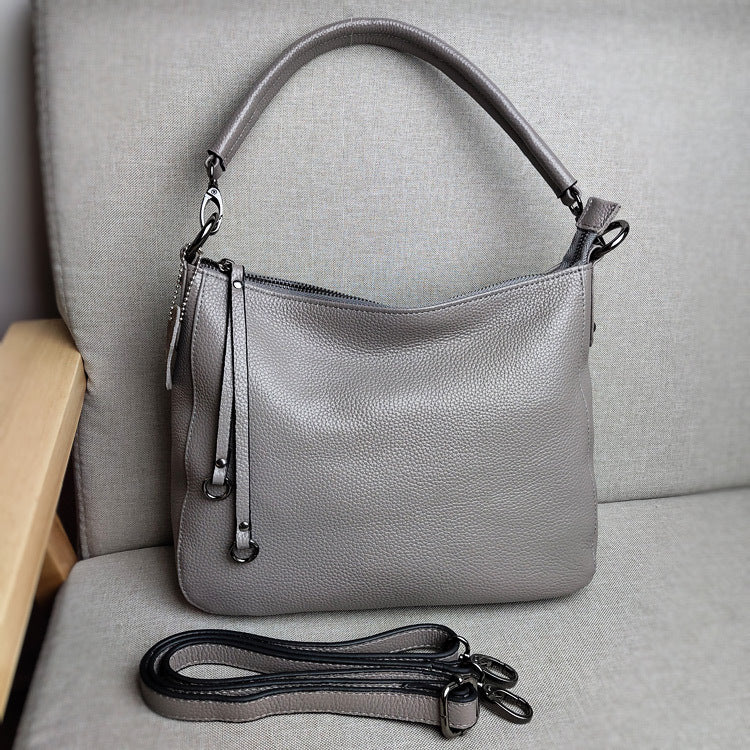 Women's Original Single Genuine Leather First Layer Cowhide Tail Goods Shoulder Bags