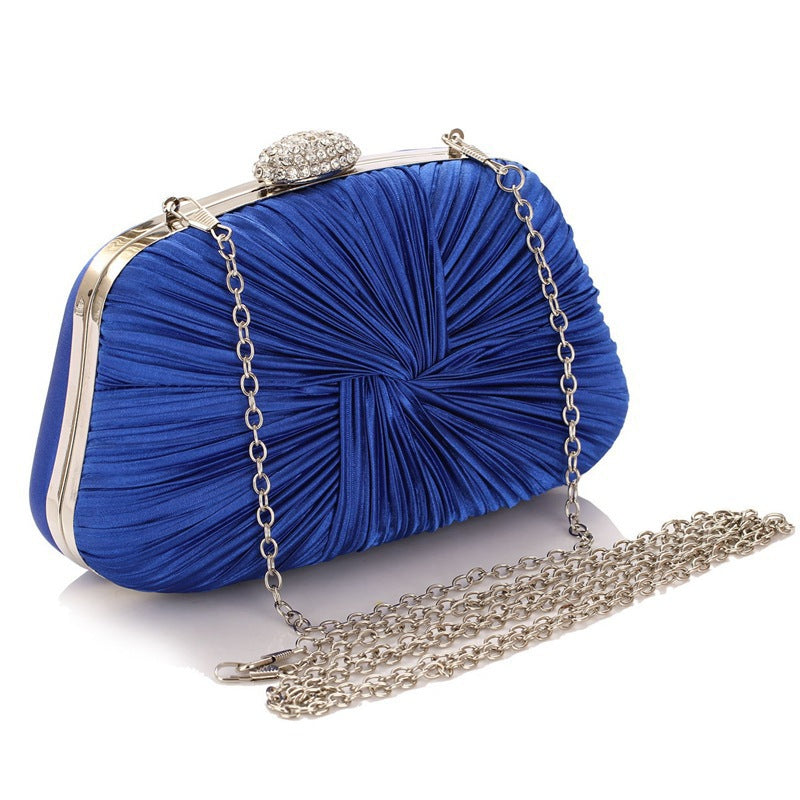 Women's Trendy Hand-held Pleated Woven Banquet Clutch Dinner Bag