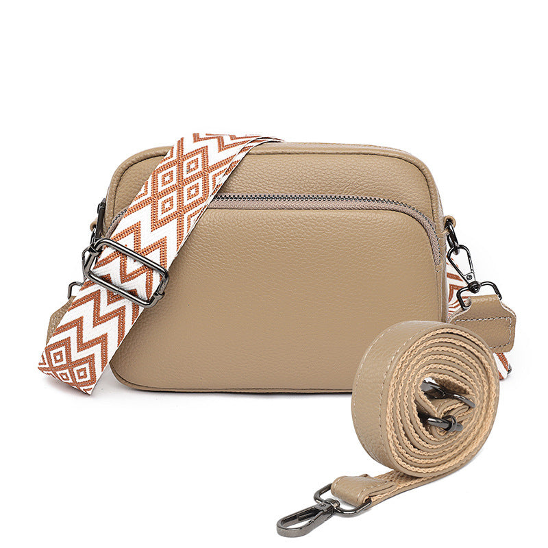 Women's First Layer Cowhide Simple Retro Fashion Shoulder Bags
