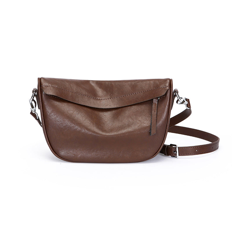 Women's Leather Cowhide Selenodont Genuine Dumpling Versatile Simple Bags