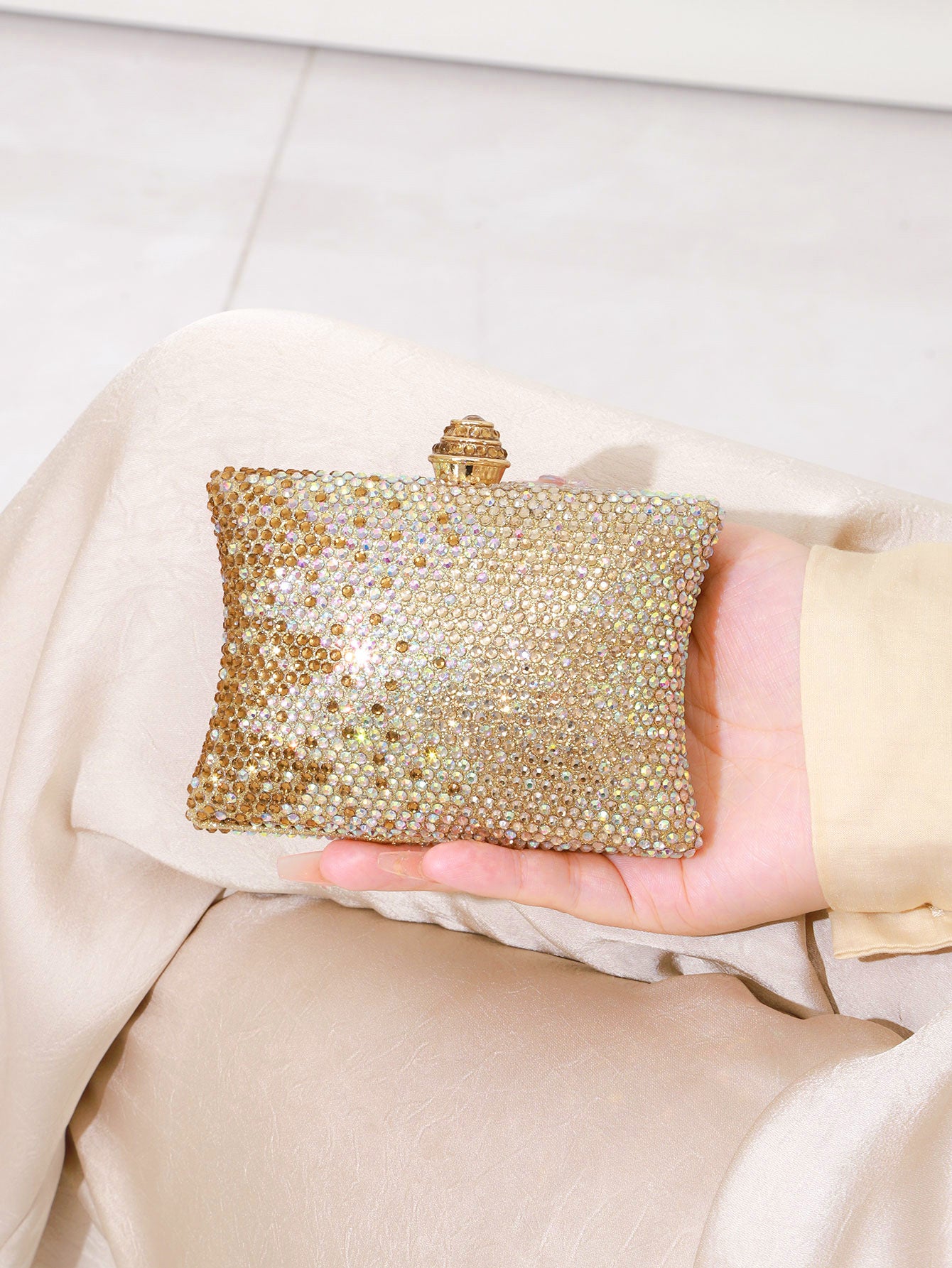 Dinner Rhinestone All Match Dress Diamond Women's Clutch