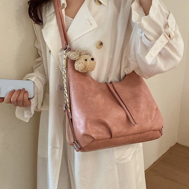 Women's Simple Retro Style Female Fashion Commuter Shoulder Bags