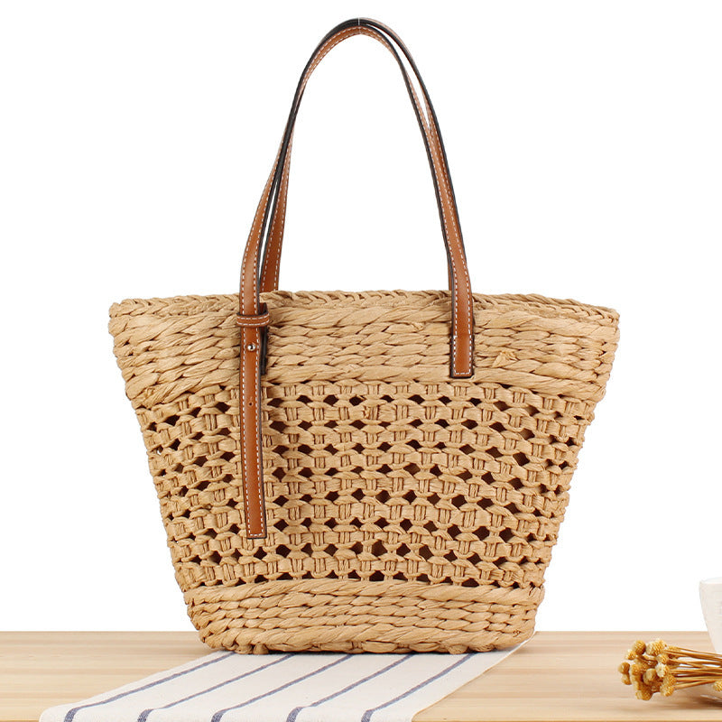 Woven Western Style Hollow Seaside Vacation Women's Shoulder Bag