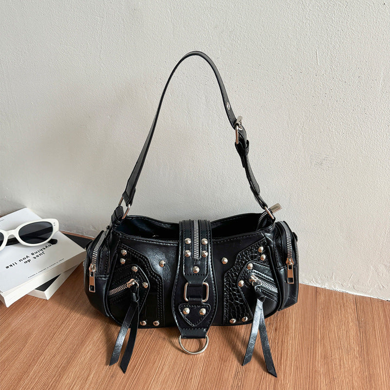 Women's High-grade Motorcycle Minority Fashion Underarm Hot Women's Shoulder Bag