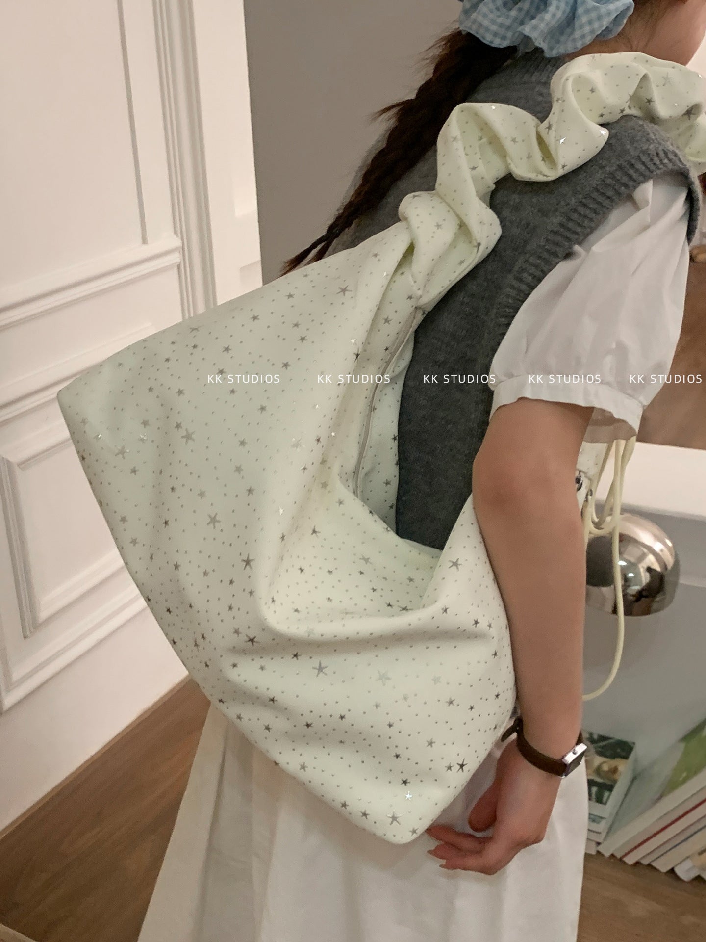 Women's Korean Style Large Capacity Underarm Fashion Tote Bag