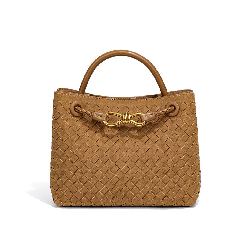 Innovative Slouchy Women's Woven Portable Textured Handbags