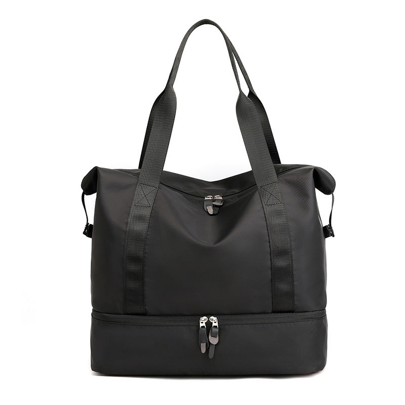 Women's Large Capacity Dry Wet Separation Fashion Waterproof Nylon Women's Shoulder Bag