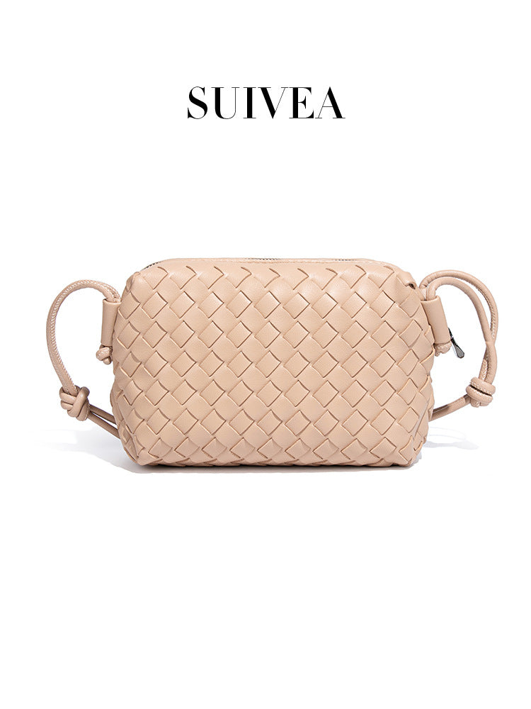 Women's Simple Weaving Fashion Fashionable Texture Small Square Bags