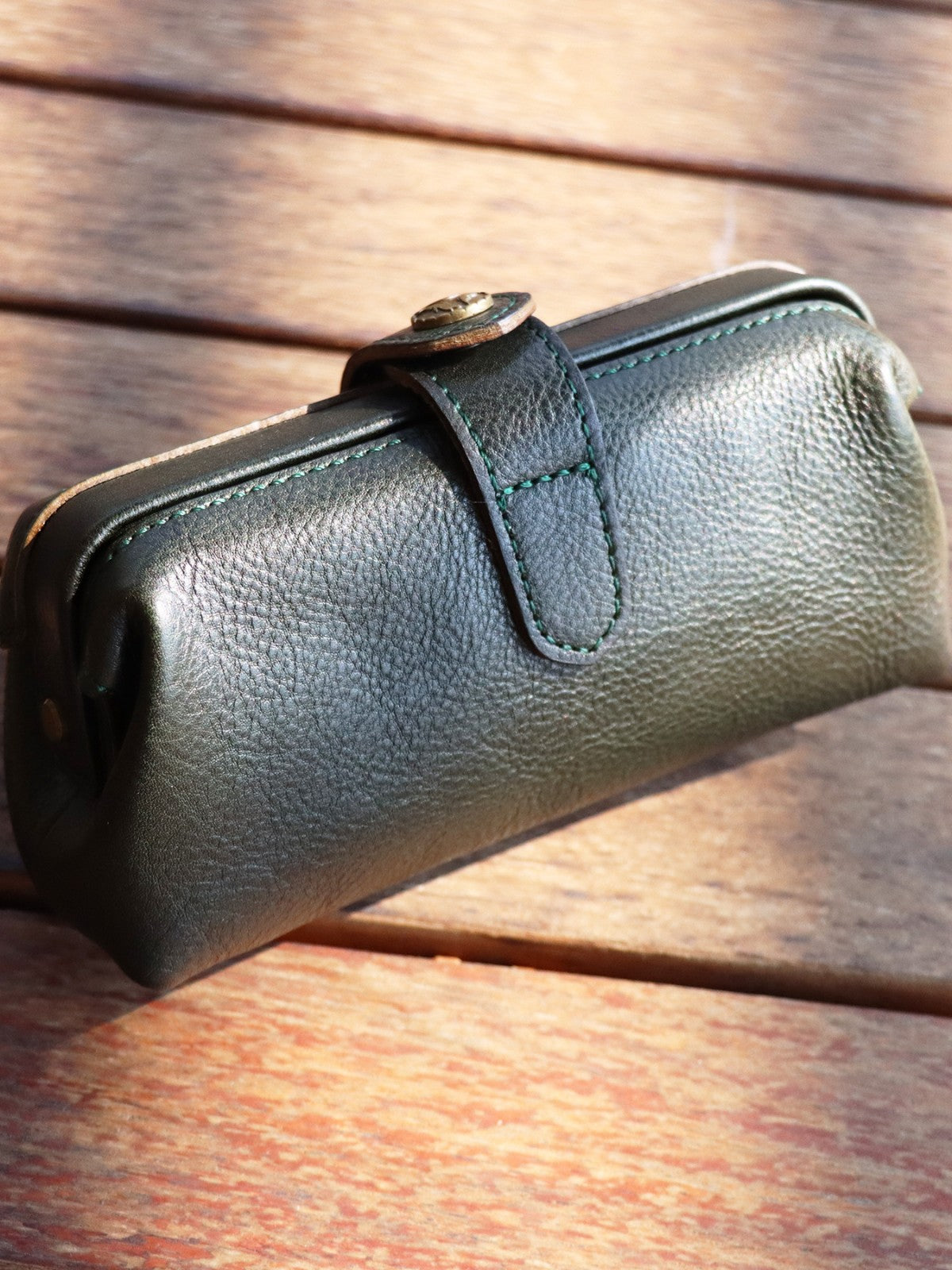 Retro First Layer Cowhide Genuine Leather Antique Women's Clutch