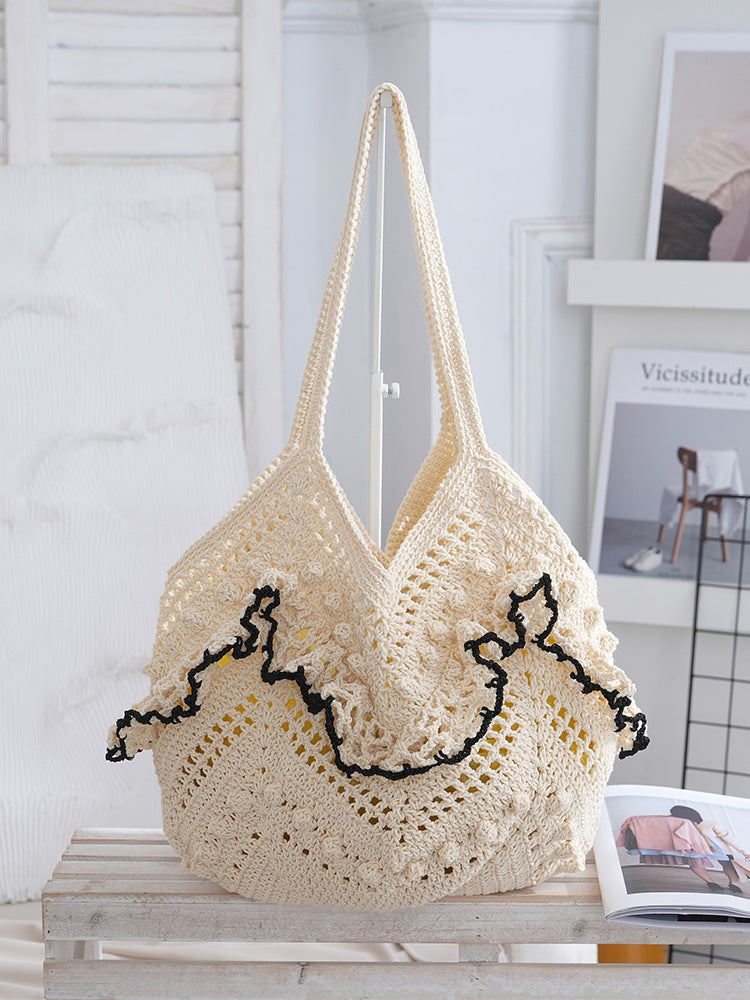 Women's Niche Woven Hand-woven Hollow Seaside Holiday Bags