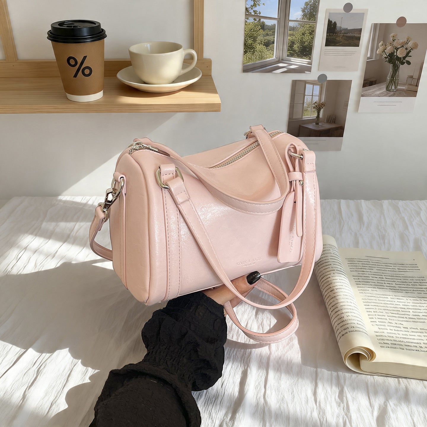 Retro Fashion Minimalism Pillow Summer French Frosted Niche Trendy Grace Women's Shoulder Bag